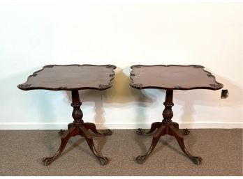 True Grand Rapids - Imperial - Ornate Mahogany Side Tables