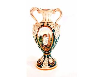 Exquisite Capodimonte Hand Painted Vase