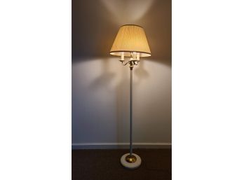 Ivory And Gold Floor Lamp