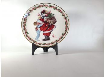 Gotham Fine China Collectible Dish-1988 Leyendecker Christmas Plate ' Christmas Hug' - Plate No. 2745