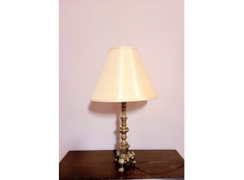 Brass Bottom Small Table Lamp