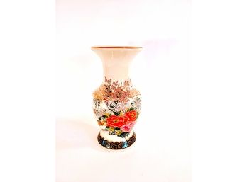 Asian Porcelain Floral Vase