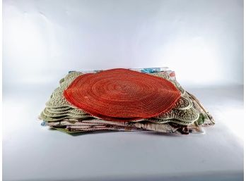 Group Of Cloth Table Place Mats