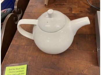 Forlife White Ceramic Teapot 6 Tall