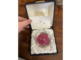 Caithness Paperweight Signed Limited Edition Jellyfish Paperweight
