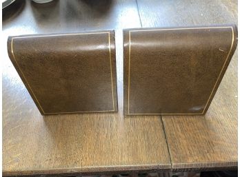 A&M Leather Bookends 5 1/2