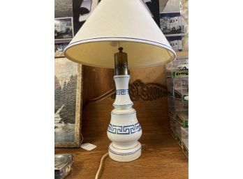 Vintage Blue & White Porcelain Lamp