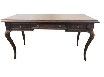 Henredon Inlaid Wood Desk - French Provincial Style With Drawers - 59'L X 27'D X 31'H