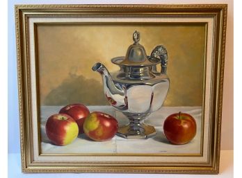Original Still Life Painting Signed By Bonnie Steinsnyder