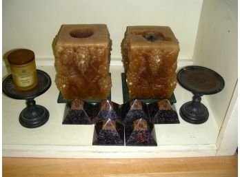 Candles, Candle Holders, Decorative Pyramids