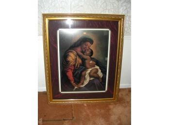 Framed Print: Mother And Child 42' H X 35' W