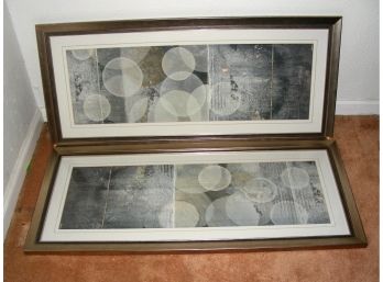 Pair Of Framed Horizontal Prints, Signed Noah