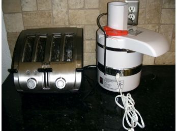 Kitchen Appliances: T-fal Toaster And Jack La Lanne's Tristar Power Juicer