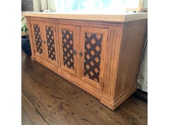 Drexel Heritage Sideboard With Natural Stone Top