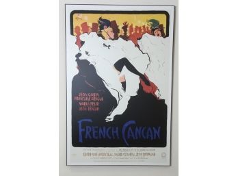French CanCan Dancing Girls Poster On Board
