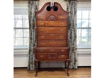An Early 20th Century Mahogany Chippendale Highboy