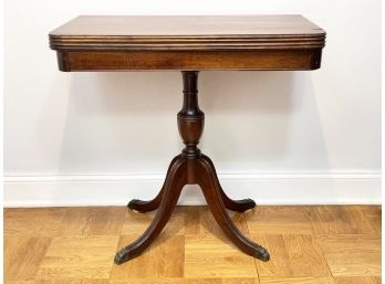 An Early 20th Century Mahogany Flip Top Game Table