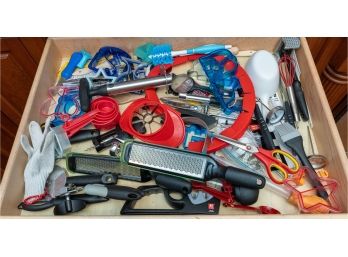 Drawer Full Of Kitchen Gadgets And Accessories