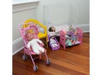 Collection Of Baby Dolls And Play Accessories