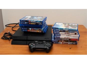 PlayStation 4 Games Console With 1 Controller And 15 Games