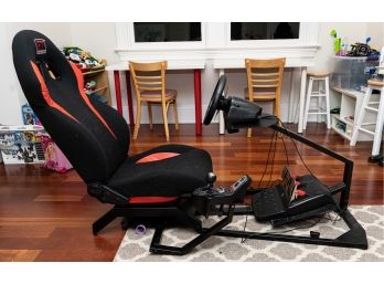 Logitech Driving Game And GT Revolution Racing Simulator Game Chair