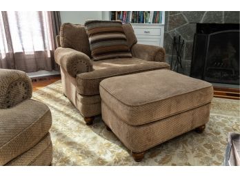 H. M. Richards Club Chair With Matching Ottoman - (2 Of 2)