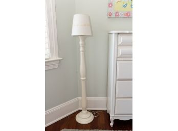 Painted Wooden Floor Lamp