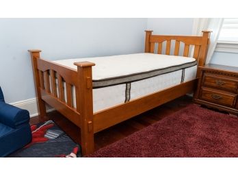 Vintage Craftsman  Style Bed W Charles P Rogers Mattress