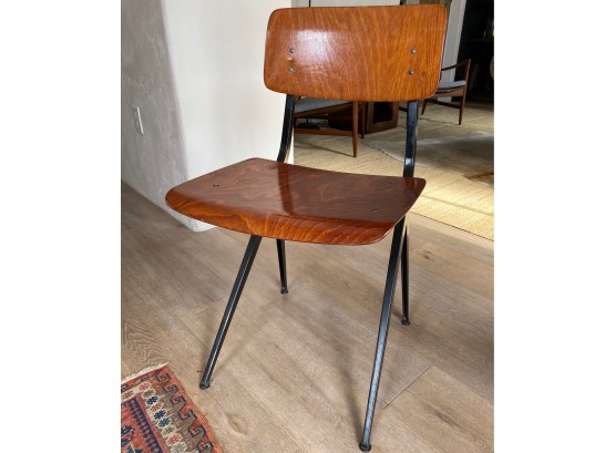 Jean Prouv Style Rare Compass Leg Dining Chair