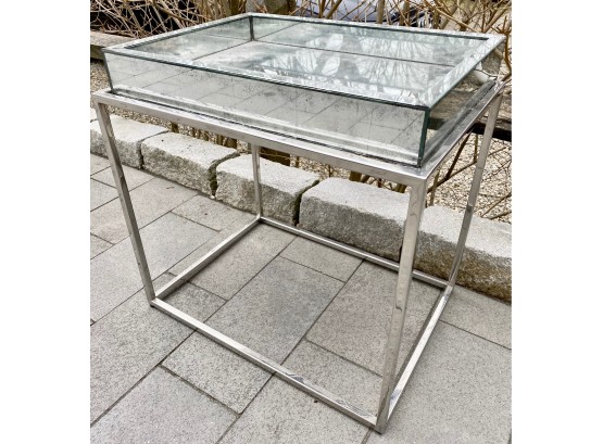 Theodore Alexander Beveled Glass Tray Table