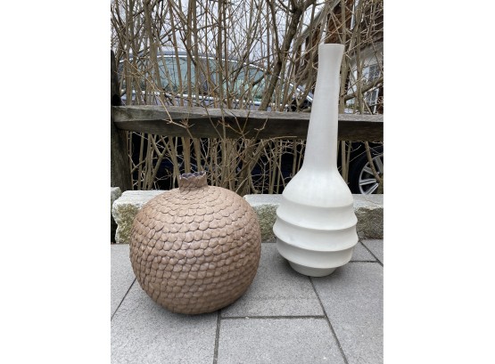 Pair Of Decorative Ceramic Vases