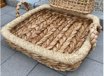 Extra Large Woven Rattan Basket