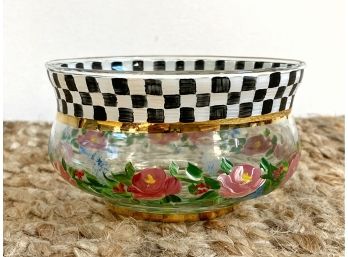 MacKenzie-Childs Painted Glass Bowl