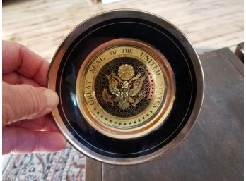 Great Seal Of The United States Collectors Plate With 22K Gold Rim