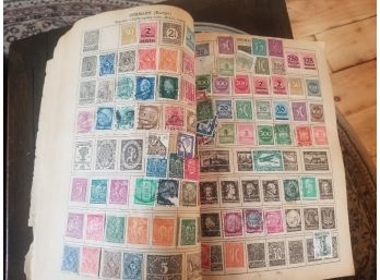 #1 - Vintage Stamp Collection In Album - International And USA - Lots Of Really Old Stamps