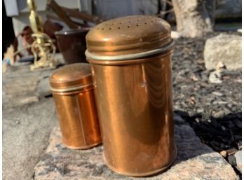 Copper Salt And Pepper Shakers (Coordinating Items)
