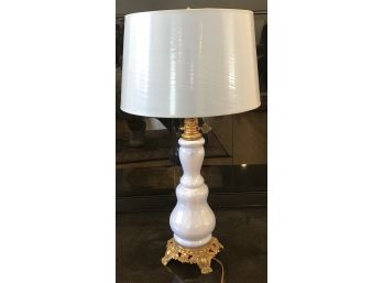Beautiful Luxury Lamp With Ornate Brass Base