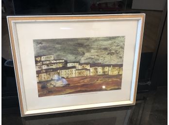 Watercolor On Paper Signed 'Ysasi, 1974' Framed With Glass