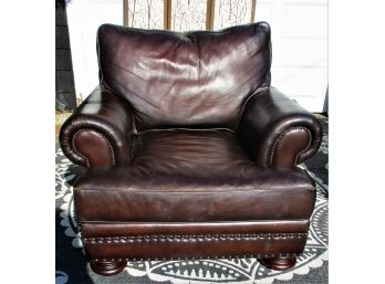 Leather Chair With Nail Head Trim