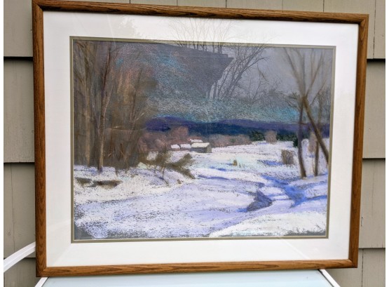 An Original Signed And Numbered Larry Horowitz Pastel -  Dated '84 -  Titled  'Winter Landscape'