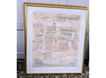 Mixed Media Collage By Danielle Desplan Signed And Numbered