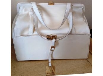 Giambattista Valli White Patent Leather Handbag