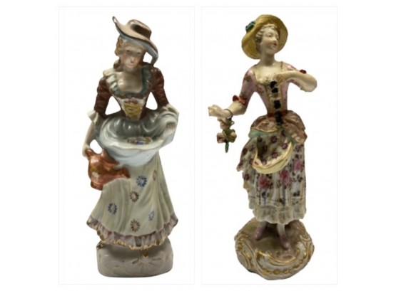 Two Porcelain Figurines Including Meissen