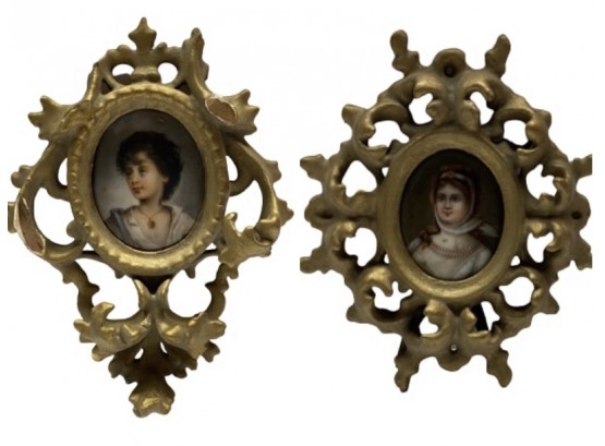 Two Antique Tabletop Frames