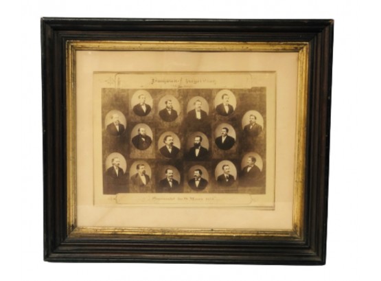 Antique Photograph Of The Bushwick Legal Club, 1874