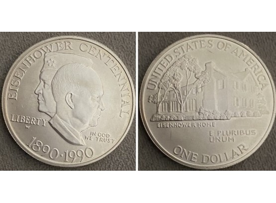 1890-1990 Eisenhower Centennial Coin