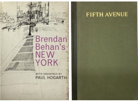 'Fifth Avenue ', By 5th Avenue Bank, Circa 1915 & Brendan Behan's 'New York', Circa 1964 (1st Printing)