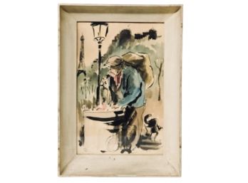 Signed Watercolor By Guy De Neyrac (French, 1900-1950)