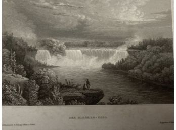 Lithograph, 'Der Niagara - Fall'