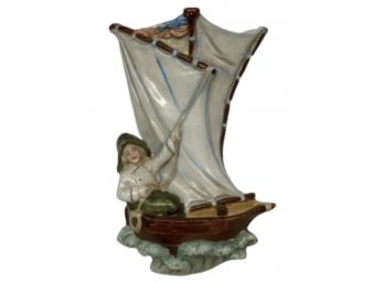 Antique Sailboat Figurine